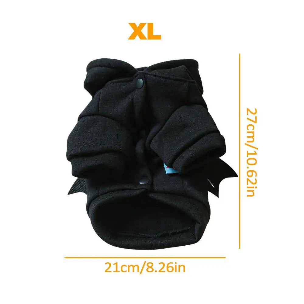Pet Halloween Costumes Pet Clothes Halloween Black Bat Dogs Hoodies Halloween Dogs Hoodies Pet Outfit Clothing Cool Apparel For