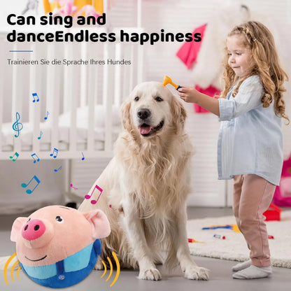Active Moving Pet Plush Toy, Interactive Dog Toy, Talking Movable Dog Toy, Electronic Dog Toy, Bounce Boredom Toy For Cats & Dog