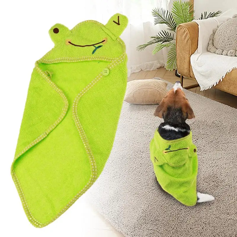 Pet Bath Towel Quick Drying Dog Towel Super Absorbent Soft Microfiber Bath Towel With Hoodie Lightweight For Drying Dogs Cats