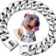 Strong 32mm Wide Gold Dog Chain Collars  Heavy Stainless Steel Dogs Choker Pitbull Gold Dog Necklace For Large Huge Dogs