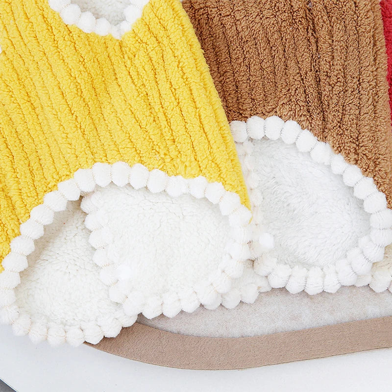 Winter Warm Clothes Cardigan Pet Dog Coat Fleece Jacket Chihuahua Bichon Clothing Puppy Vest Girls Dog Costume for Small Dogs