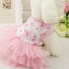 10PCS Pets Accessaries Dogs Cats Princess Flower Lace Dress For Pet Wedding Party Spring Summer small Teddy girl ropa para perro