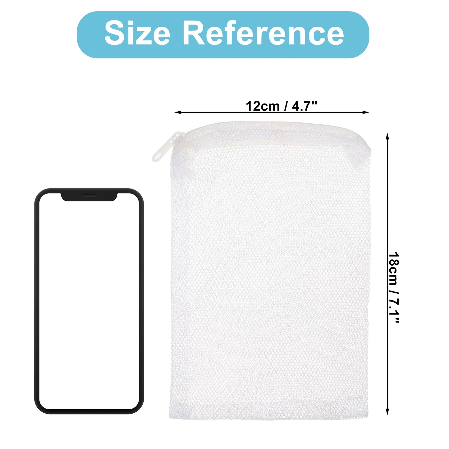 UXCELL Aquarium Filter Media Bags Fine Zipper Mesh Filter Bags Mesh Zipper Bags for Activated Carbon Resin Filters