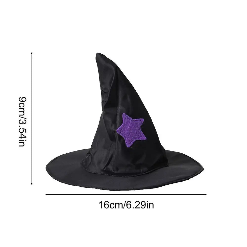 Pet Dog Cat Witch Hat Bandana Cosplay Prop Halloween Fancy Dress Costume Outfit Cat Costumes Photo Props Headwear
