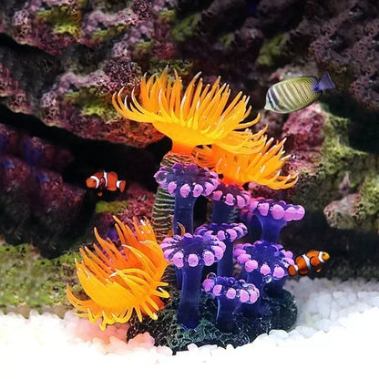 Artificial Underwater Coral  Aquarium Fish Tank Simulation Decoration Aquarium Backgrounds Plants Water Grass Accessories Home