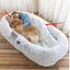 Plush Pet Bed with Pillow Quilt Winter Warm Large Foam Pad Pet Sleeping Pad Sofa Bed Removable and Washable Pet Kennel