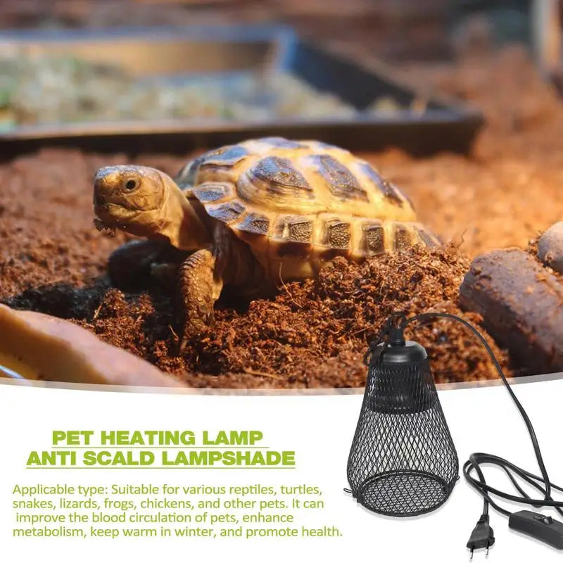Reptile Anti-Scald Lamp Covers Heating Lamp Lampshade Ceramic Light Bulb Enclosure Safe And Durable Heating Lamp Lampshade For