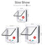 Cat Flap Door Magnetic Pet Door with 4 Way Lock for Cats Controllable ABS Plastic Gate Puppy Kitten Safety in&out Pet Doors Kit