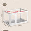 Household Small and Medium Dogs Teddy Pet Dog Fence Visual Cat Cage Dog Fence Indoor Panoramic Transparent Dog Cage