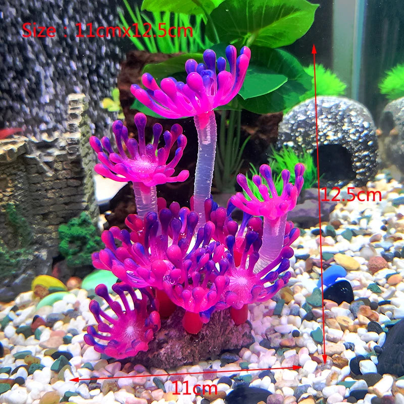 Artificial Underwater Coral  Aquarium Fish Tank Simulation Decoration Aquarium Backgrounds Plants Water Grass Decora Beautiful
