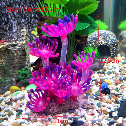 Artificial Underwater Coral  Aquarium Fish Tank Simulation Decoration Aquarium Backgrounds Plants Water Grass Decora Beautiful