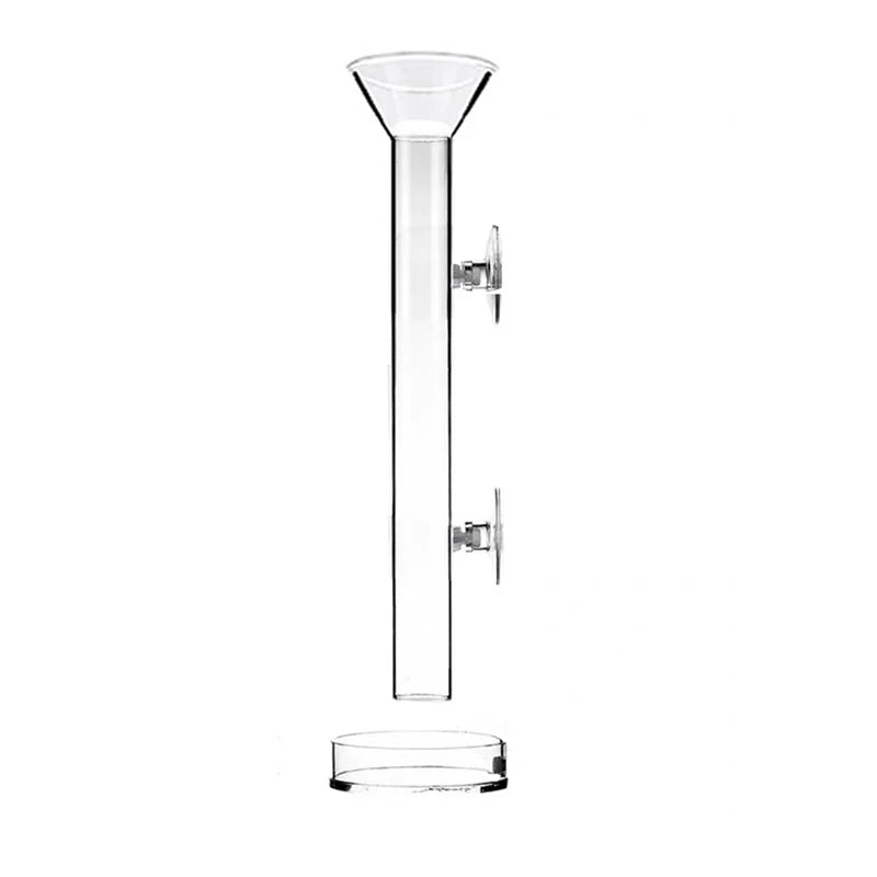 Thickened Glass Aquarium Feeder Tube Dish Transparent Fish Tank Shrimp Snail Food Feeder Bowl Aquarium Fish Feeding Accessories
