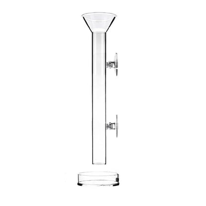 Thickened Glass Aquarium Feeder Tube Dish Transparent Fish Tank Shrimp Snail Food Feeder Bowl Aquarium Fish Feeding Accessories