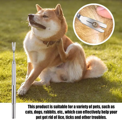 Tick Remover for Dogs Tick Removal Kit Stainless Steel Tweezers for Dogs and Cats Rustproof Tick Puller Tools Pets Suppliers
