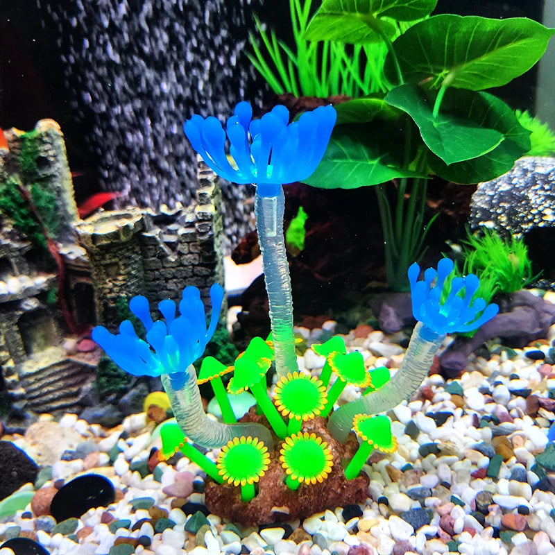 Artificial Underwater Coral  Aquarium Fish Tank Simulation Decoration Aquarium Backgrounds Plants Water Grass Accessories Home