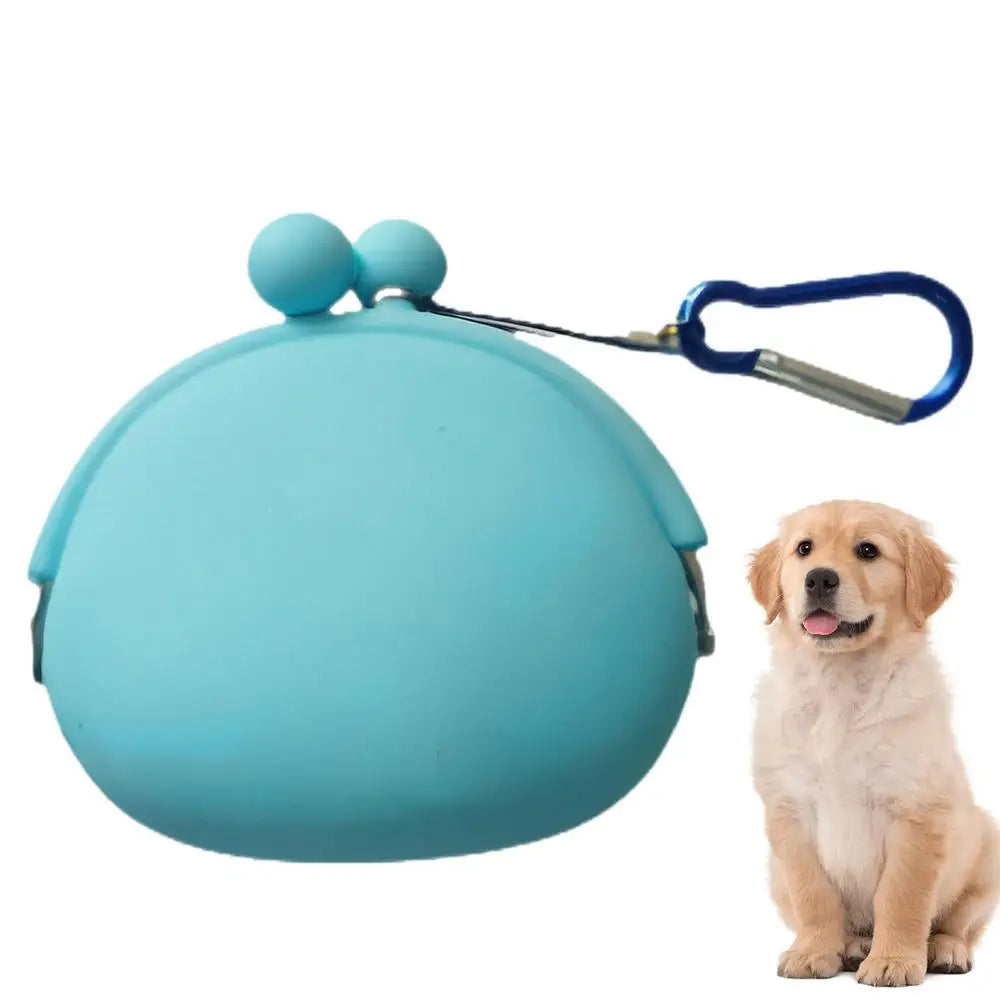 Silicone Dog Treat Pouch Dog Treat Training Pouch Dog Treat Carrier Holder Puppy Treat Snack Bag For Outdoor Walking Supply