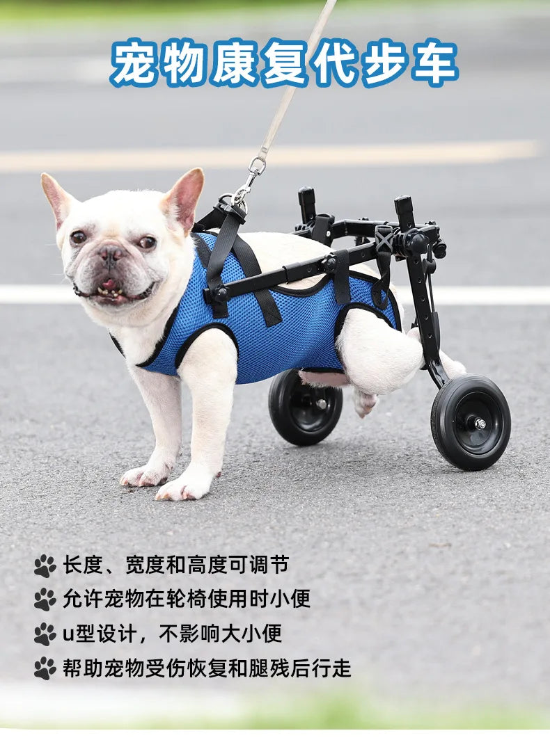 Pet Dog Wheelchair Leg Injury Walker Cat Rehabilitation Walker Small Stroller That Can Go To The Bathroom To Assist Walking