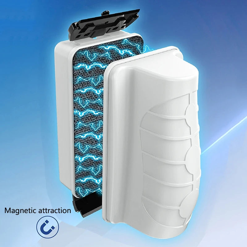 New Magnetic Aquarium Fish Tank Brushes Floating Clean Glass Window Algae Scraper Cleaner Brush Aquarium Accessories Two Blades