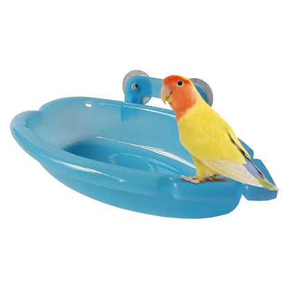 Bird Bath Tray Safe Space Saving Harmless Birdbath Bowl Bird Tub Pet Bath Pool Healthy Bird Bathtub For Canaries Small Birds