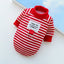 Dog Cat Hoodies with Tractional, Autumn Winter Stripe Sweatshirt Dog Clothes for Small Medium Dogs Cats Puppy Pullover Coat