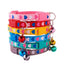 Cat Bell Collar Colorful PVC With Bells Dog Collar Detachable Adjustable Pet Collar Love Heart Printed Comfortable For Cat