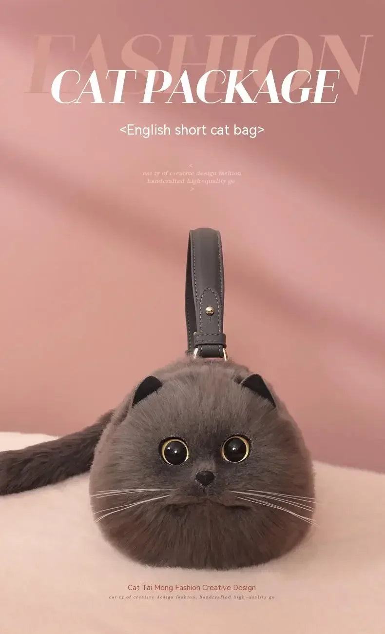 Handmade Cat Doll Bag Girl To Girl Birthday Gift Go Heart Niche Senior Practical, Cat Bag, A Variety of Ways To Use, Cute Cat
