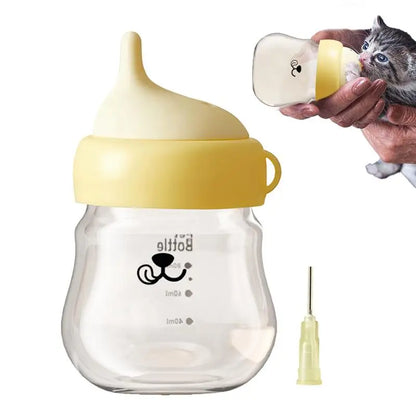 Feeding Bottle For Kittens Puppies Kitten Nursing Bottles Pet Anti-Choke Milk Feeder Non-Bloating Portable Preferred NewbornUse