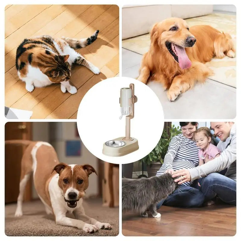Food Water Automatic Feeders Automatic Feeders Dog Bowl Water Dispenser No-Drip Easy-Clean Automatic Feeder Pet Feeding Bowl For