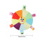 Plush Squeaky Dog Toys Interactive Chewing Squeaky Toy for Puppy Squeaky Dog Chew Toy Disc Shape Plush Dog Toys for Puppies