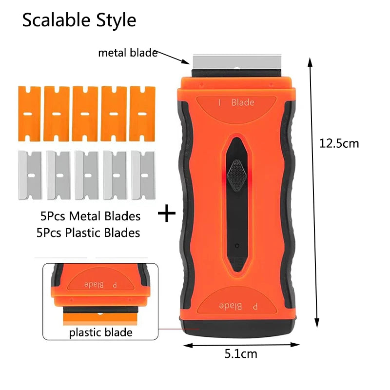 Plastic/Metal Aquarium Algae Remover Scraper for Car Window Vinyl Film Sticker Cleaning Glass Ceramic Dust Dirty Remover Tool
