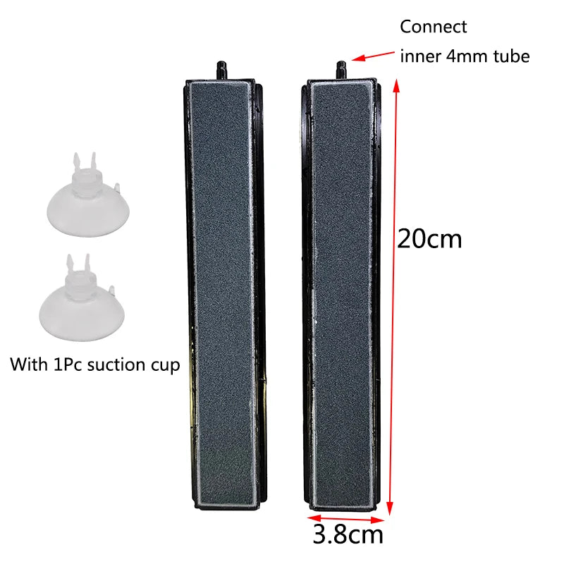 10/20/30cm Nano Air Pump Sand Stone Aquarium Oxygen Pump Fresh Air Stone Nano Bubble Bar Aquarium Fish Tank Aerator Pump Tools