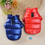 Puppy Pet Dog Clothes Outdoor Windproof Waterproof Leather Dog Coat Winter Warm Padded Jacket for Dogs and Cats in Cold Weather