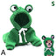 Funny Pet Clothes Cute Green Little Frog Dog And Cat Small Dog Autumn And Winter Sweatshirt Plush Outdoor Fashion Cotton Jacket