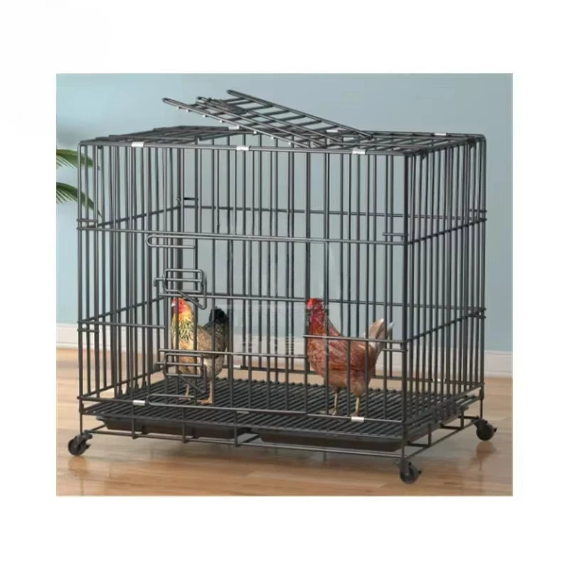 Chicken Coop Egg Laying Automatic Feces Clearing and Egg Rolling Chicken Cage Henhouse Folding Breeding Cage