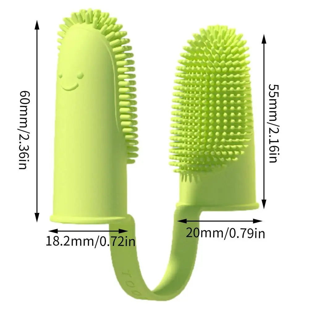 Puppy Tooth Brush Dog Finger Toothbrush For Easy Teeth Cleaning Dental Brush For Small Dogs Cats And Most Pets Supplies