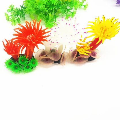 Artificial Underwater Coral  Aquarium Fish Tank Simulation Decoration Aquarium Backgrounds Plants Water Grass Accessories Home