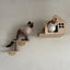 Cat Wall Shelf Wooden Cat Perch Furniture for Sleeping Cats Shelves Stair Cat Climbing Training Steps Kitten Tower Tree Hammock