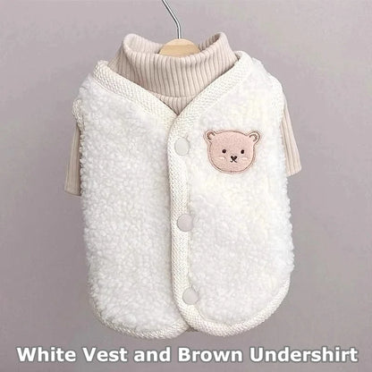 Winter Pet Dog Clothes Cute Bear Warm Dog Coat Sweatshirt Puppy For Small Medium Dogs Clothing Jacket French Bulldog Chihuahua