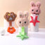 Pet Dog Sound Squeaky Toys Dog Chew Toy Cute Plush Chew-Resistant Squeaky Toys Puppy Sound Oral Care Soft Dog Supplies Pet Toys