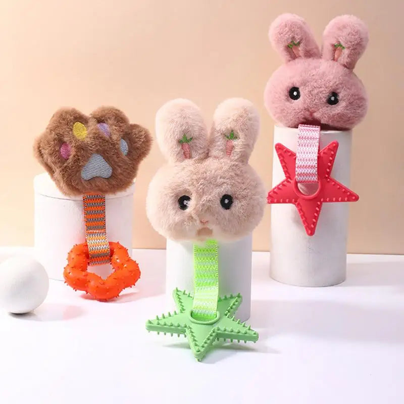 Pet Dog Sound Squeaky Toys Dog Chew Toy Cute Plush Chew-Resistant Squeaky Toys Puppy Sound Oral Care Soft Dog Supplies Pet Toys