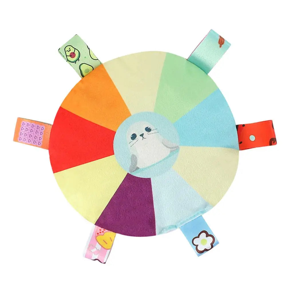 Plush Squeaky Dog Toys Interactive Chewing Squeaky Toy for Puppy Squeaky Dog Chew Toy Disc Shape Plush Dog Toys for Puppies