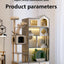 Excellent Quality Pet Furniture with Wheels Movable Animal Cages Cat Villa Fashion Wooden Dog House