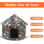 Cat House Dog Nest Waterproof Outdoor Winter Warm Pet Cave Insulated Outside Cat House Home Foldable and Washable Pet House