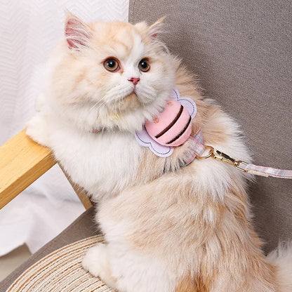 Adjustable Bunny Cat Dog Harness and Leash Set Walking Pet Harnesses for Small Animals Cats Rabbit mascotas Accessories Supplies