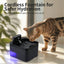 2.2L Cat Water Fountain Battery Operated Automatic Pet Water Fountain with Motion Sensor Dog Water Dispenser Cat Accessories