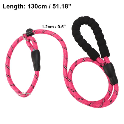 UXCELL Dog Leash Nylon Dog Leash Sponge Handle Reflective Rope for Small Medium Large Dogs Length 130cm 180cm Diameter 1.2cm