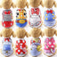 Summer Small Dog Shirt Clothes Vest Down Jacket Cartoon Cute Chihuahua Tshirt Puppy Yorkshire Terrier Puppy Bulldog Ropa Perro