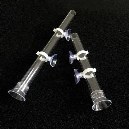Acrylic Aquarium Feeder Tube Dish Transparent Fish Tank Shrimp Snail Shrimp Food Feeder Bowl Aquarium Feeding Accessories