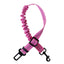 Dog Car Leash Seat Belt Attachment for Dogs Cats Pets Adjustable Safety Elastic Lead Harness for Cars with Elastic Nylon Buffer