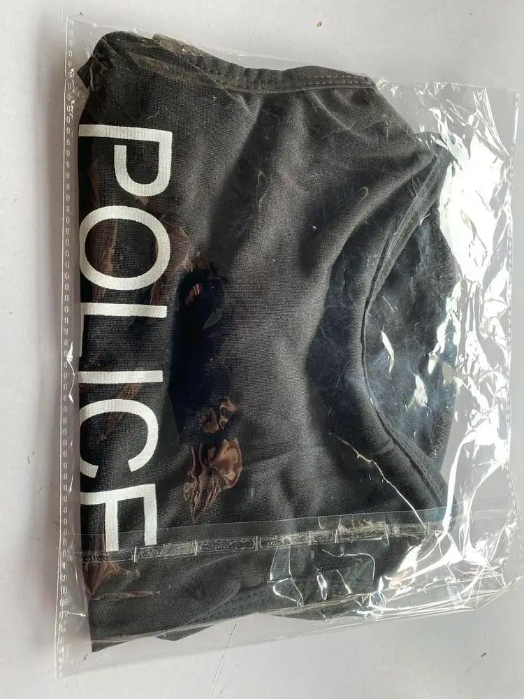 Police Suit Cosplay Dog Clothes Black Elastic Vest Puppy T-Shirt Coat Accessories Apparel Costumes Pet Clothes For Dogs Cats